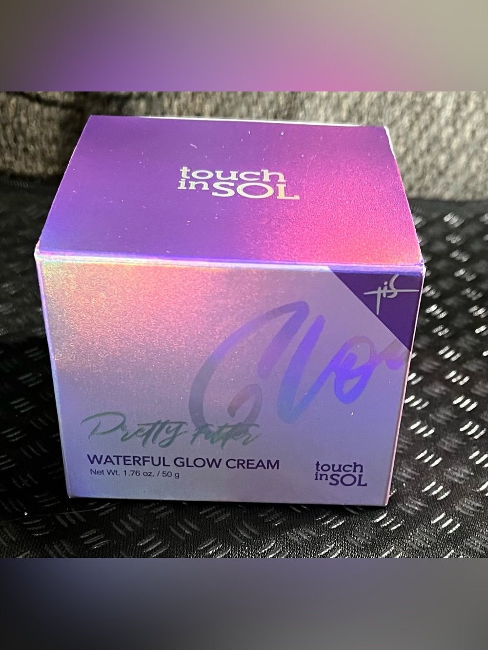 touch in SOL Waterful Glow Cream — Purple Iris Shimmer